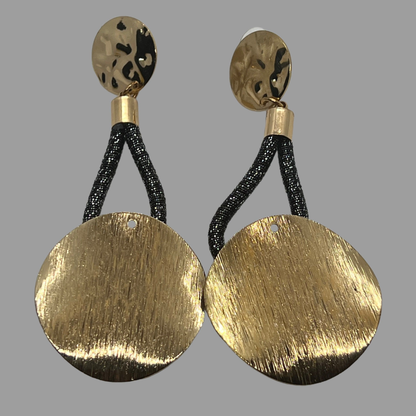 Gōld Circle Drop Earrings