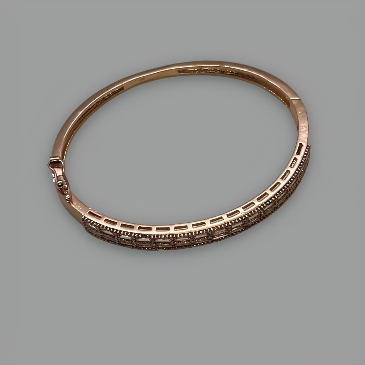 18K Rose Gold Plated Cubic Zirconia Bracelet