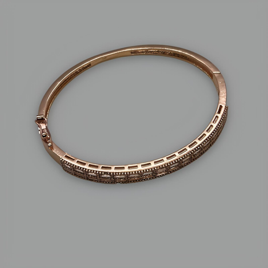 18K Rose Gold Plated Cubic Zirconia Bracelet