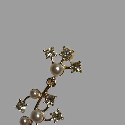 VERSAILLES Pearl Crystal Drop Earrings