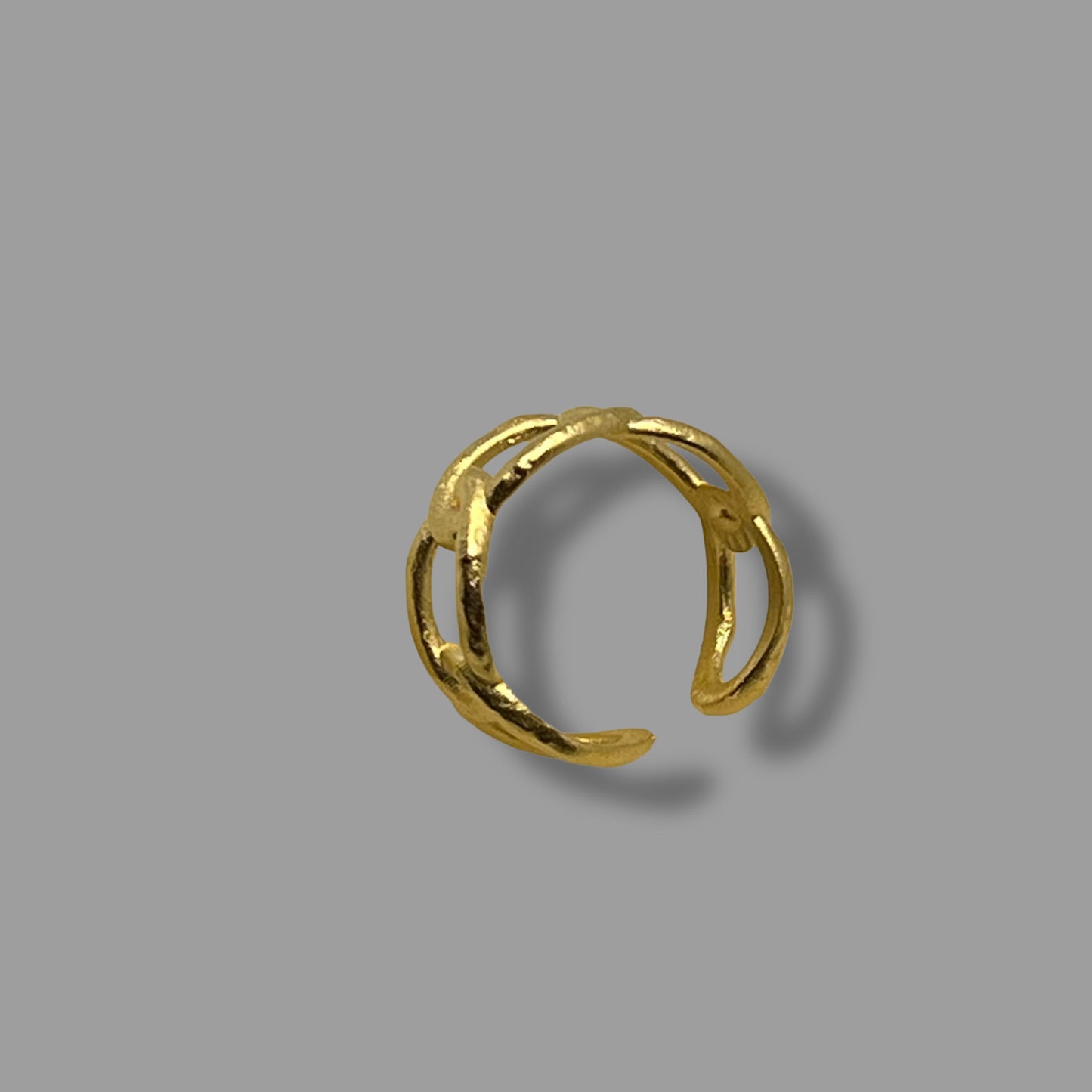 18K Gold Plated Petal Ring