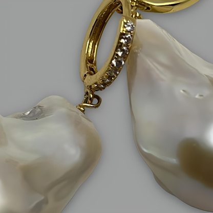 Baroque Pearl Drop Earrings