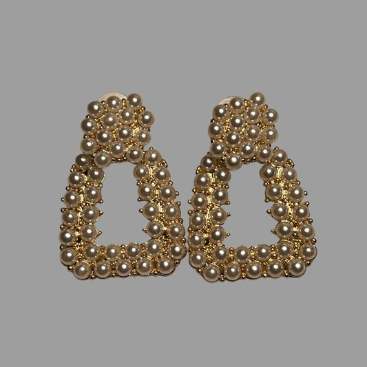 VERSAILLES Pearl Studded Drop Earrings