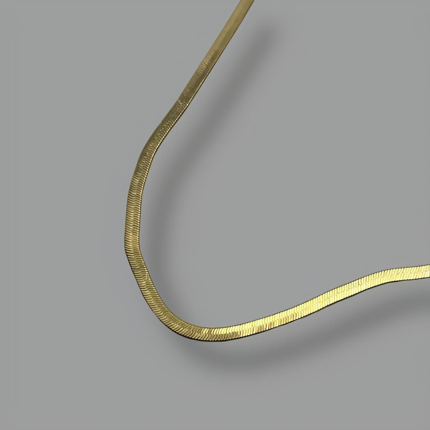 18K Gold Plated Herringbone Necklace 32cm (12.6")