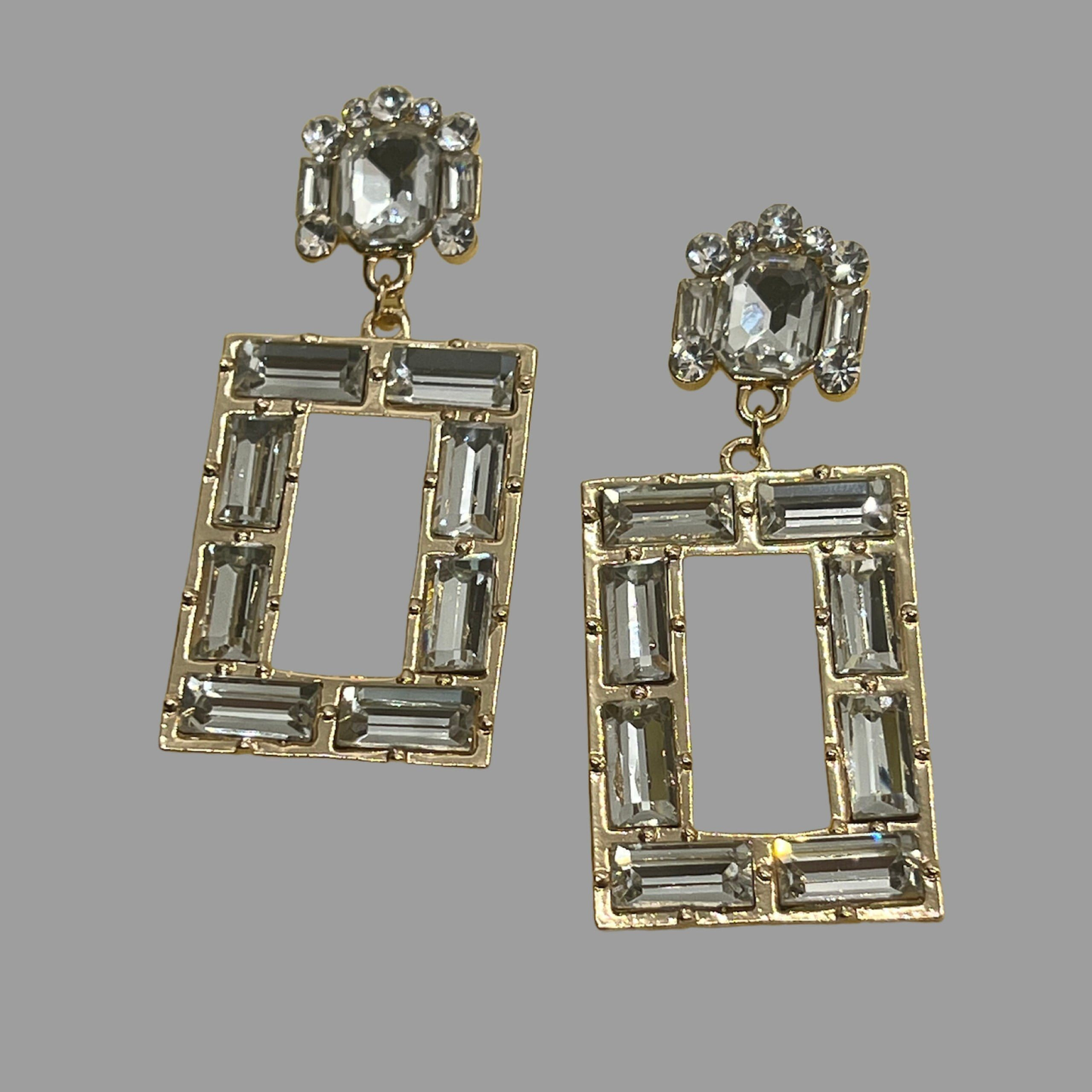 NōIR Square Lumiere Drop Earrings