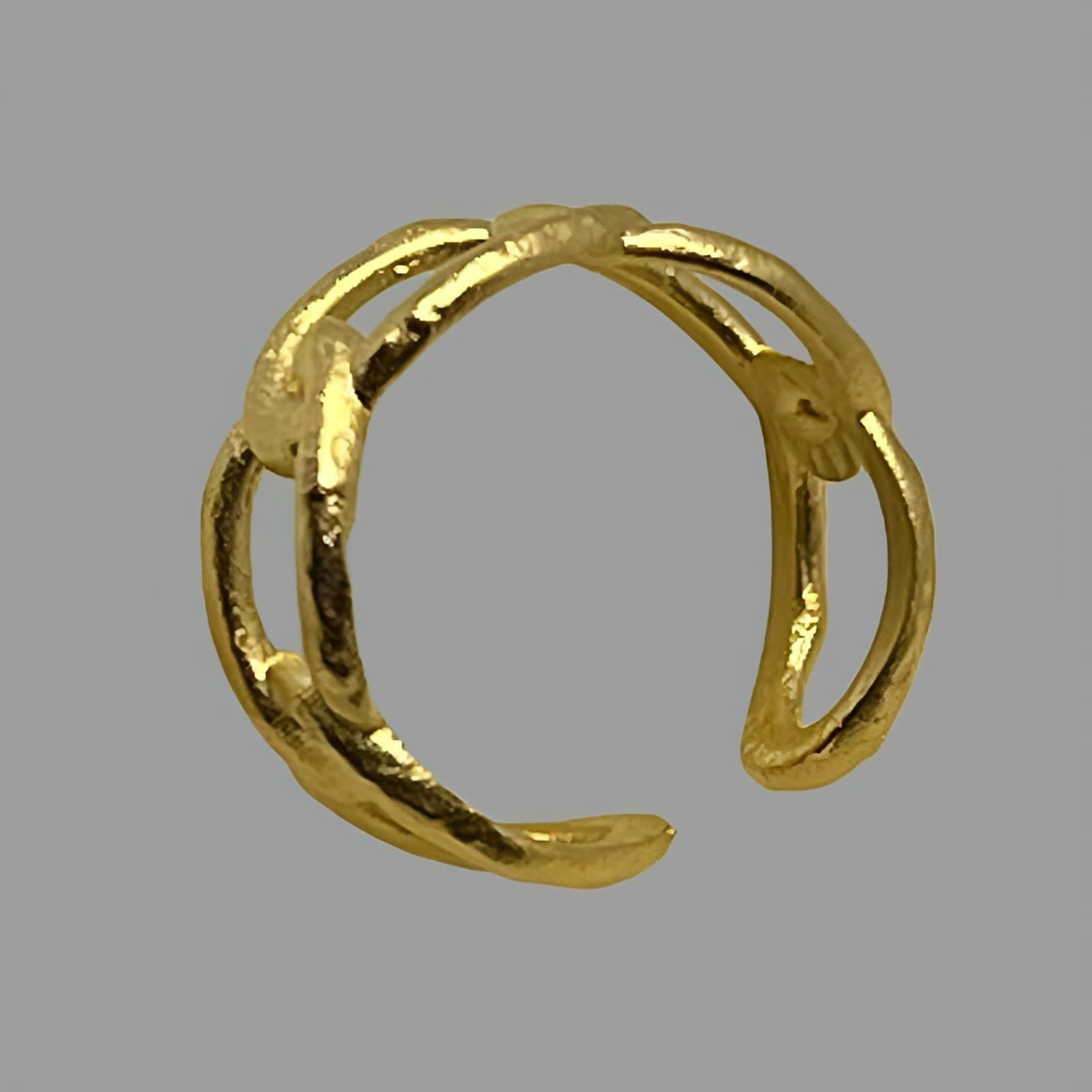 18K Gold Plated Petal Ring