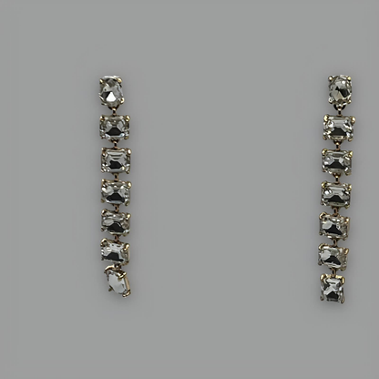 NōIR Drop Crystal Earrings