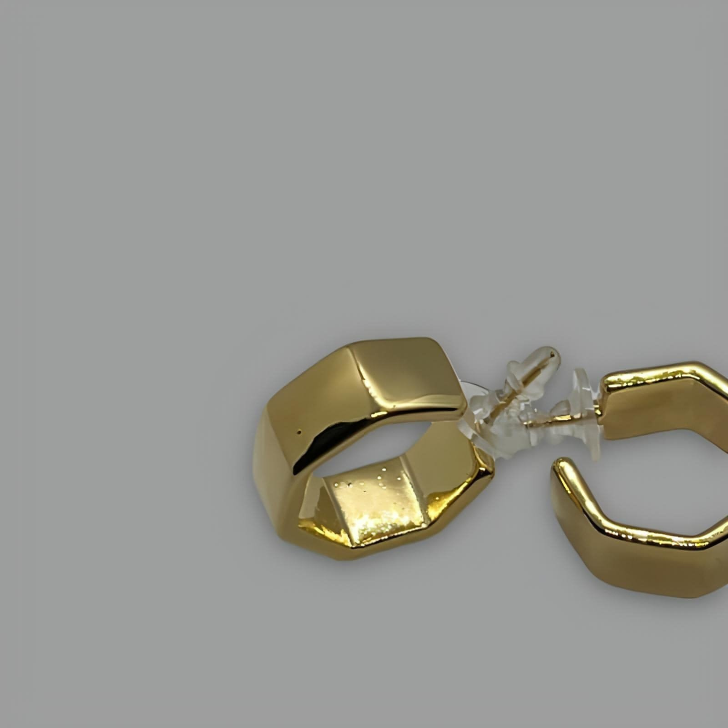 GōLD Enamel Hoop Earrings