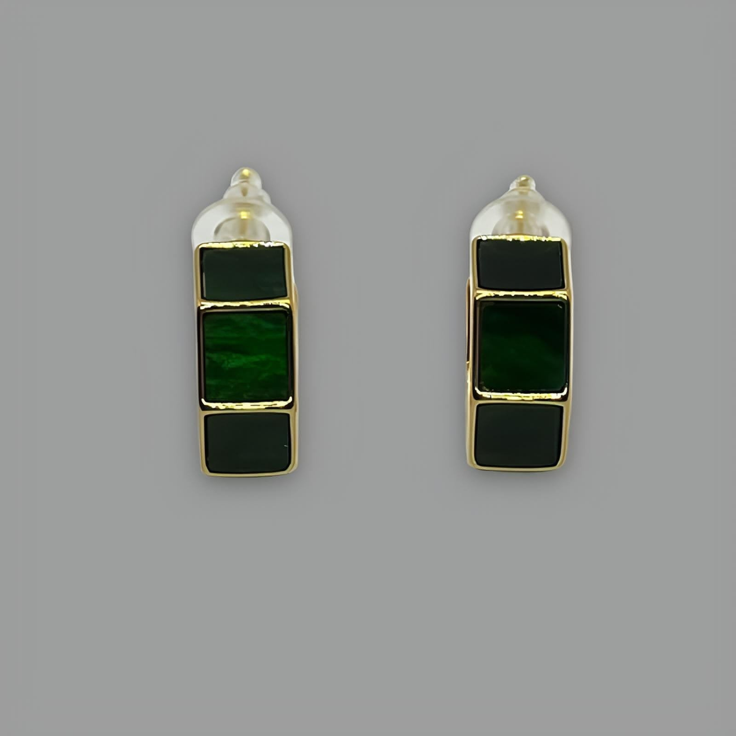 GōLD Enamel Hoop Earrings