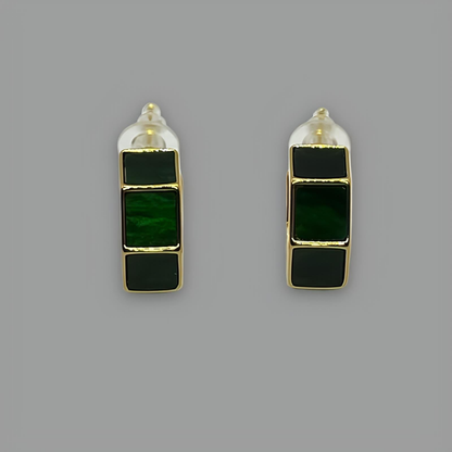 GōLD Enamel Hoop Earrings