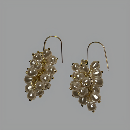 VERSAILLES Pearl Rhinestone Drop Earrings