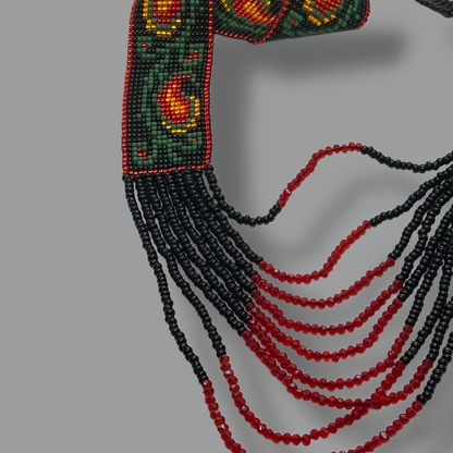 Beaded Multi Layered Necklace