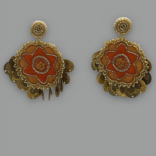 Mōgra Embroidered Sequinned Earrings