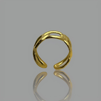 18K Gold Plated Petal Ring