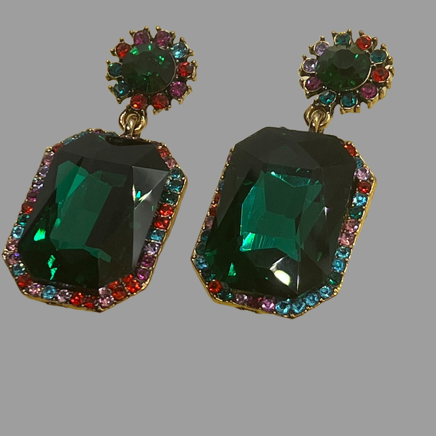 NōIR Vert Lumiere Drop Earrings