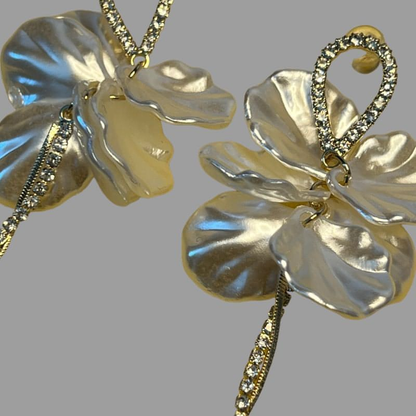 VERSAILLES Floral Petal Drop Earrings