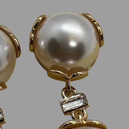 VERSAILLES Large Pearl Drop Earrings