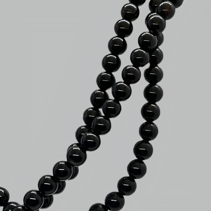 Black Onyx Rope Necklace 152 cm (60")