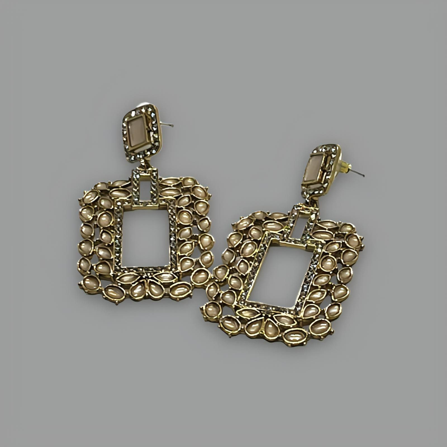 18K Gold Plated Brillante Cristal Earrings