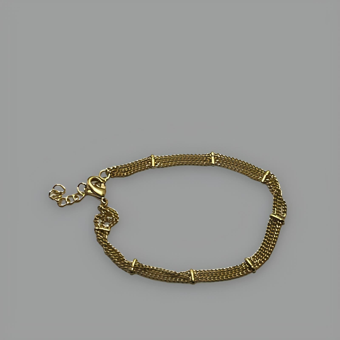 18K Gold Plated Tennis Bracelet 17cm (6.7")