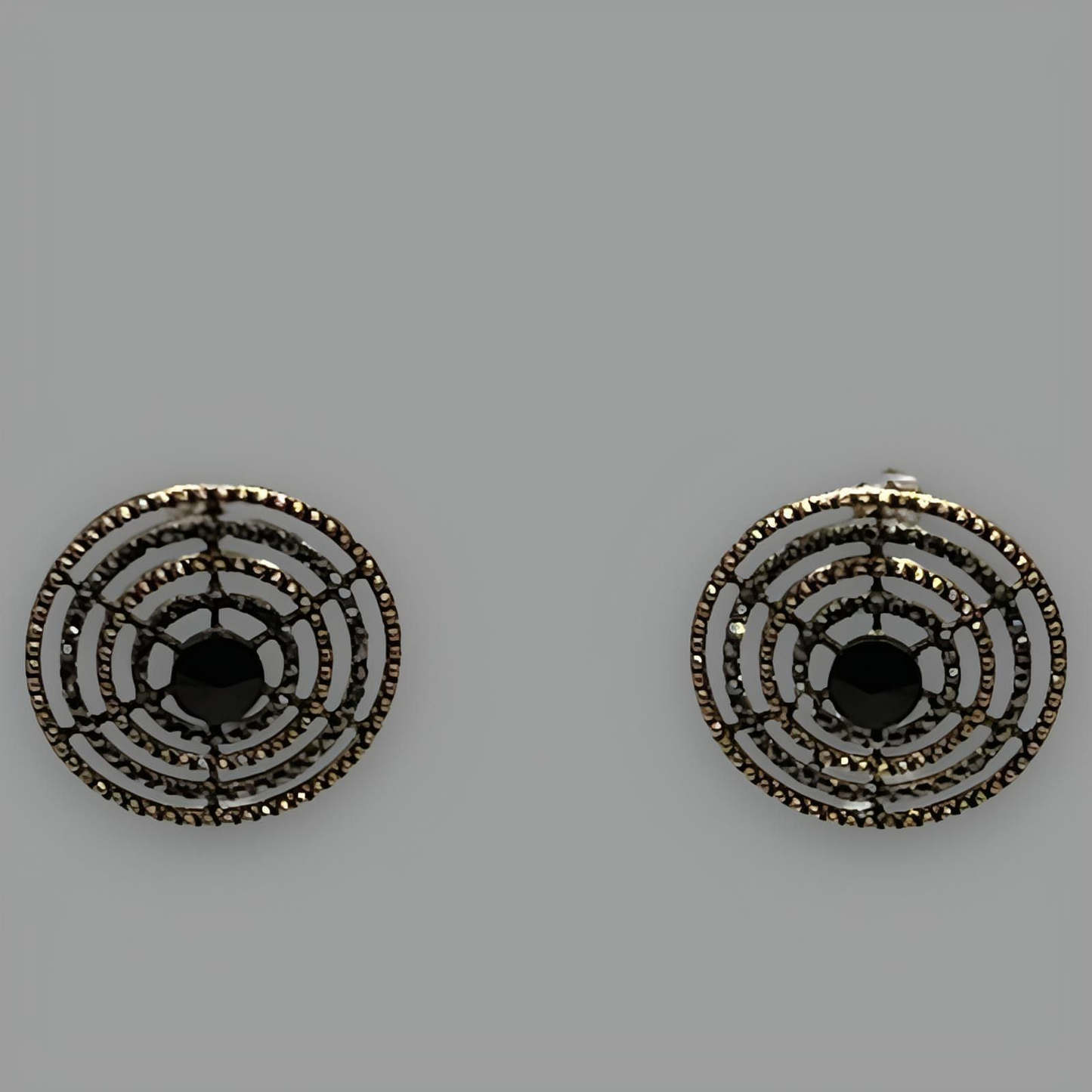 NōIR Spiral Crystal Earrings