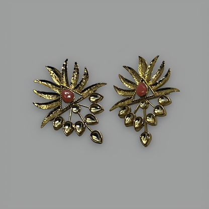 18K Gold Plated Fleur Soleil Earrings