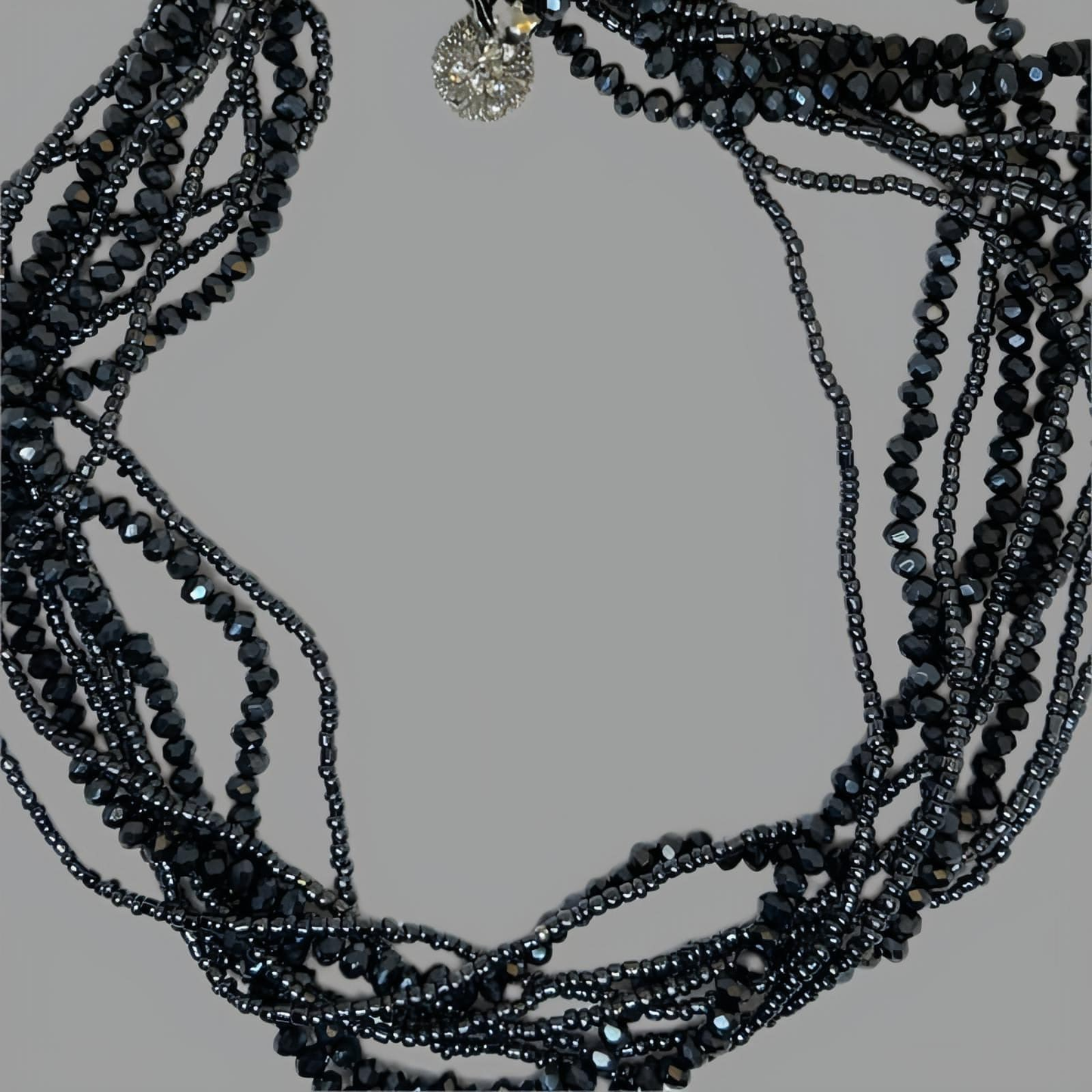 Gōld Rhinestone Layered Necklace