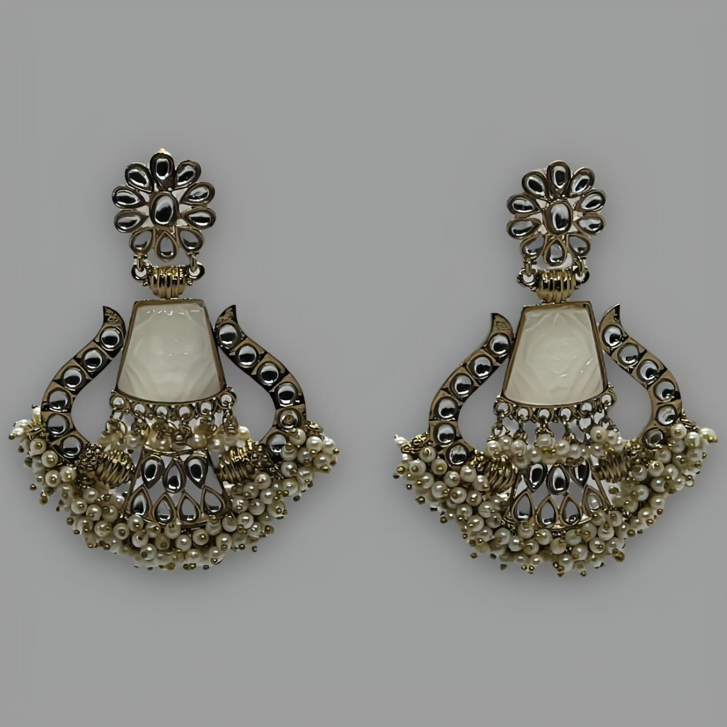 18K Gold Plated Verre Lumière Earrings