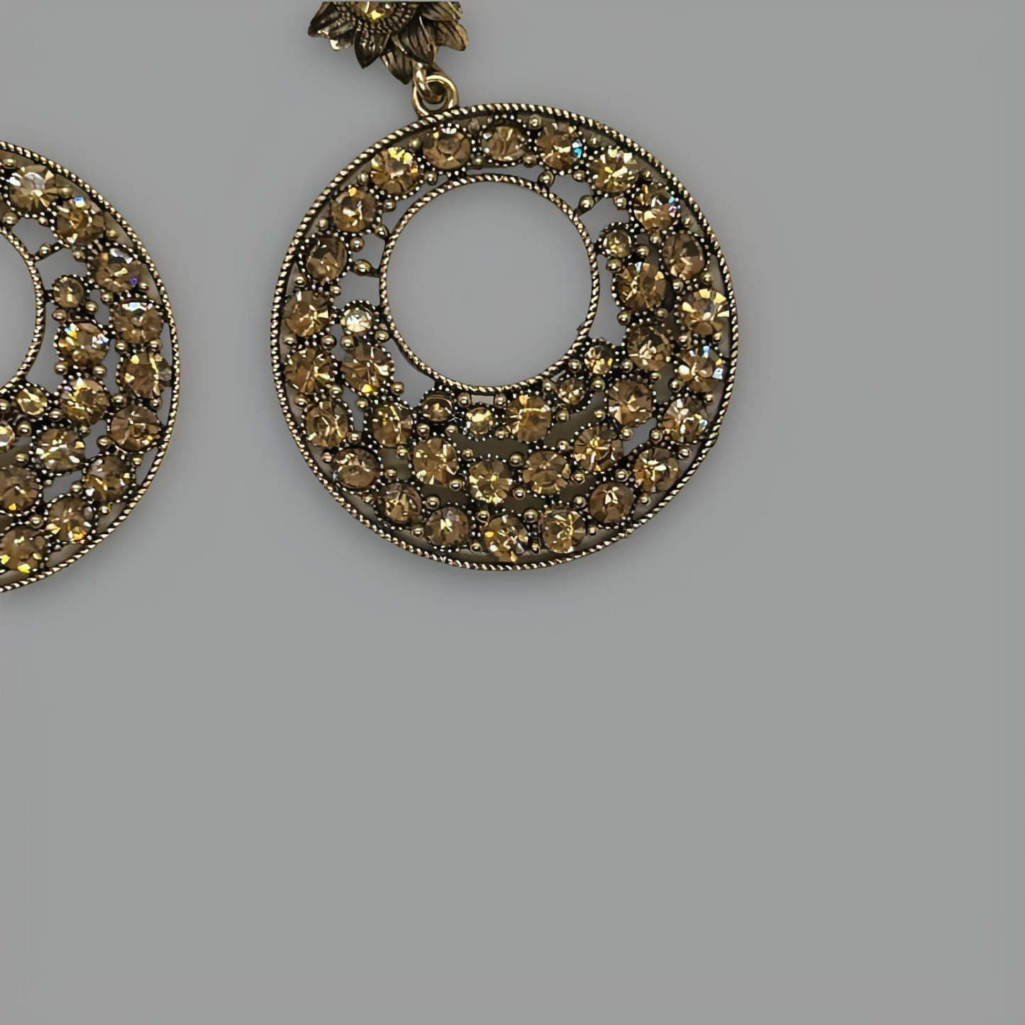 NōIR Crystal Gōld Earrings