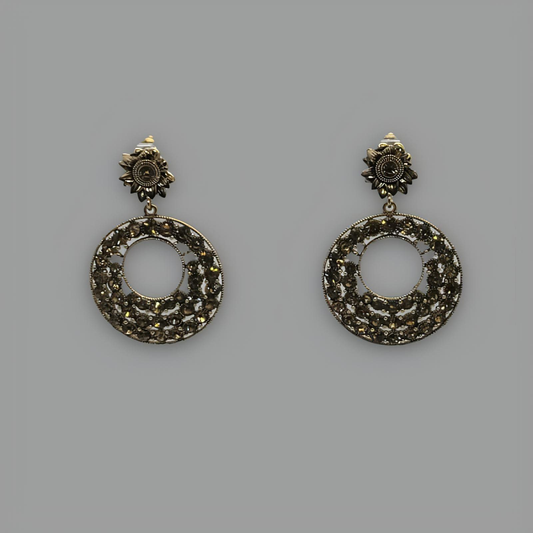 NōIR Crystal Gōld Earrings