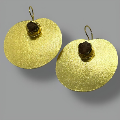 18K Gold Plated Pierres Dots Earrings