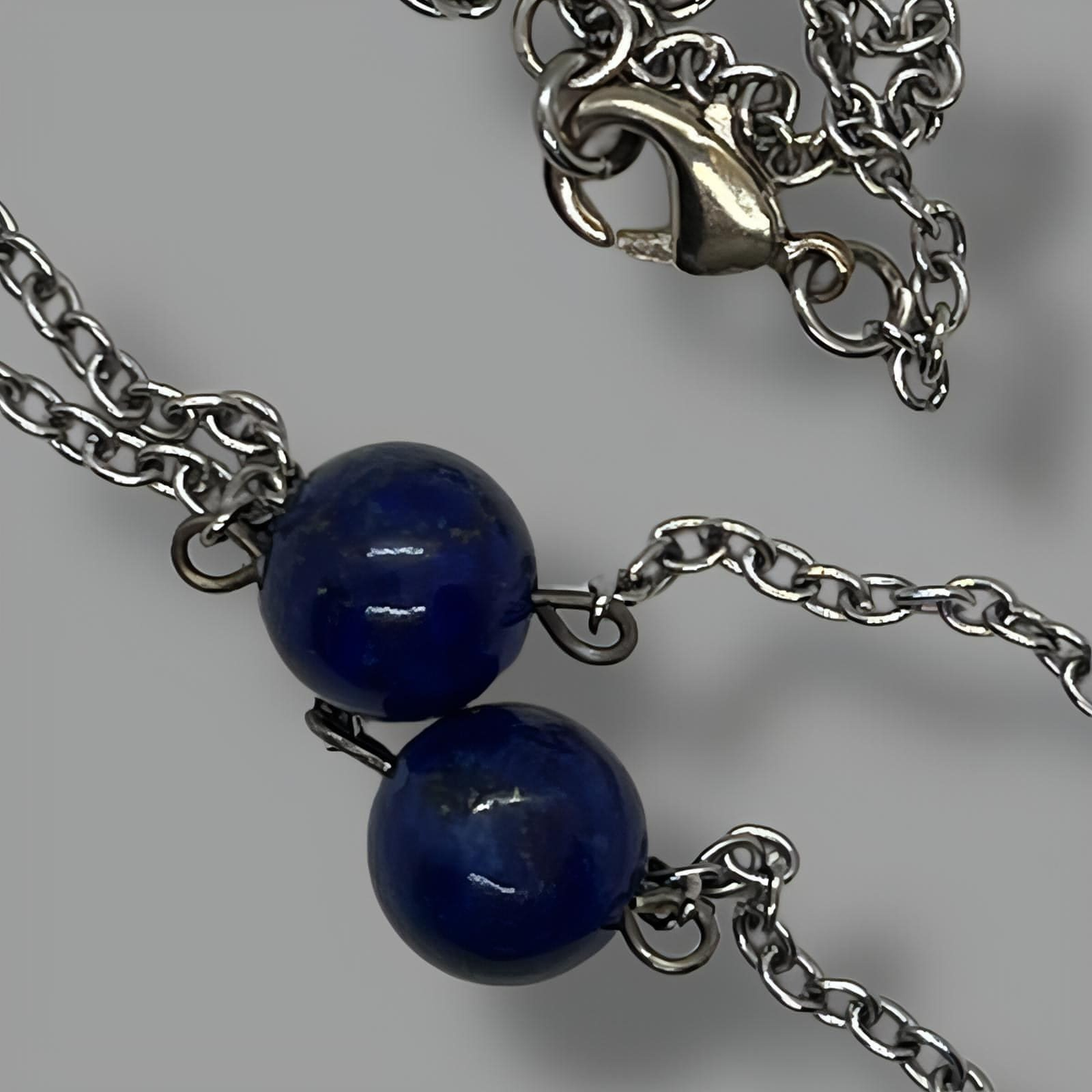 Blue Aztec Chain Necklace