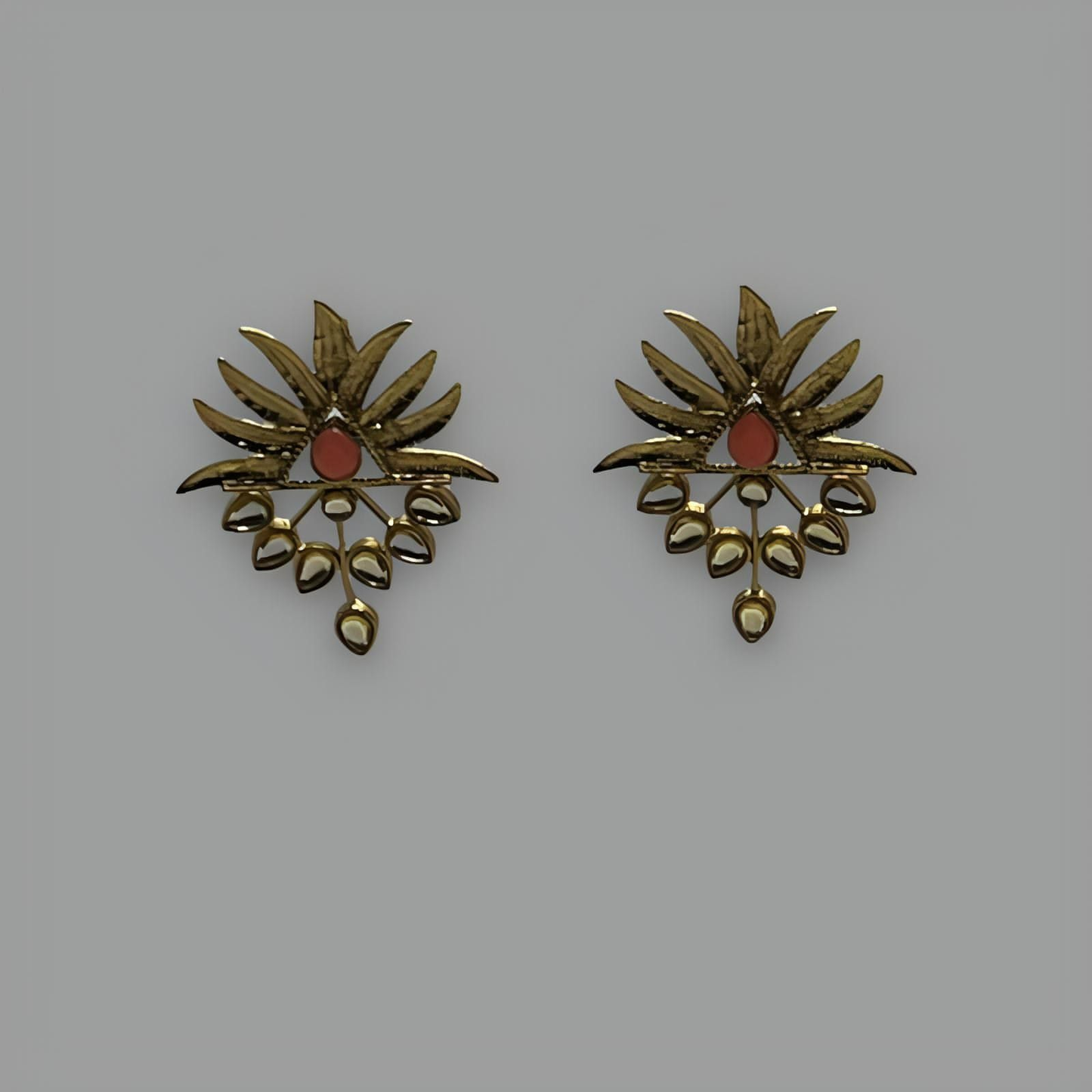 18K Gold Plated Fleur Soleil Earrings