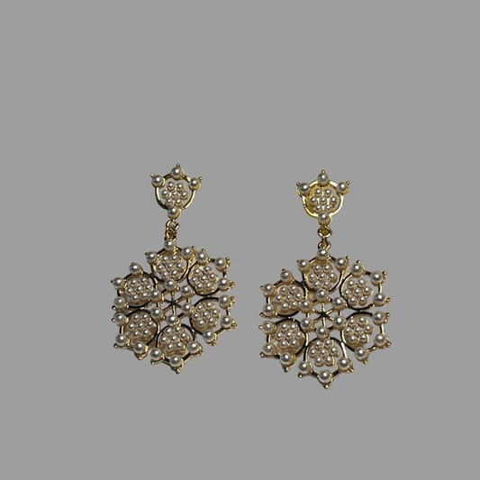 VERSAILLES Fleur Cluster Drop Earrings