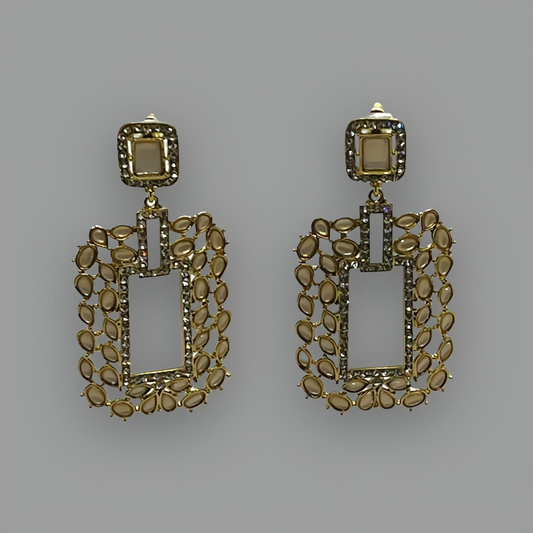 18K Gold Plated Brillante Cristal Earrings